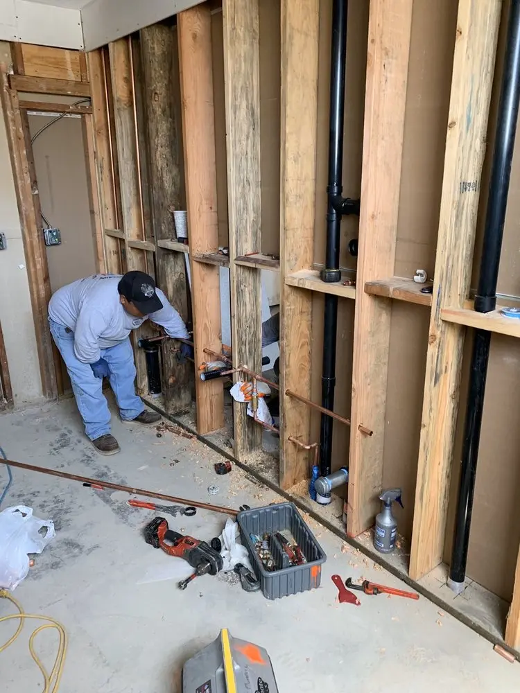 Commercial rough-in plumbing for Gas Line Repair in Scantic